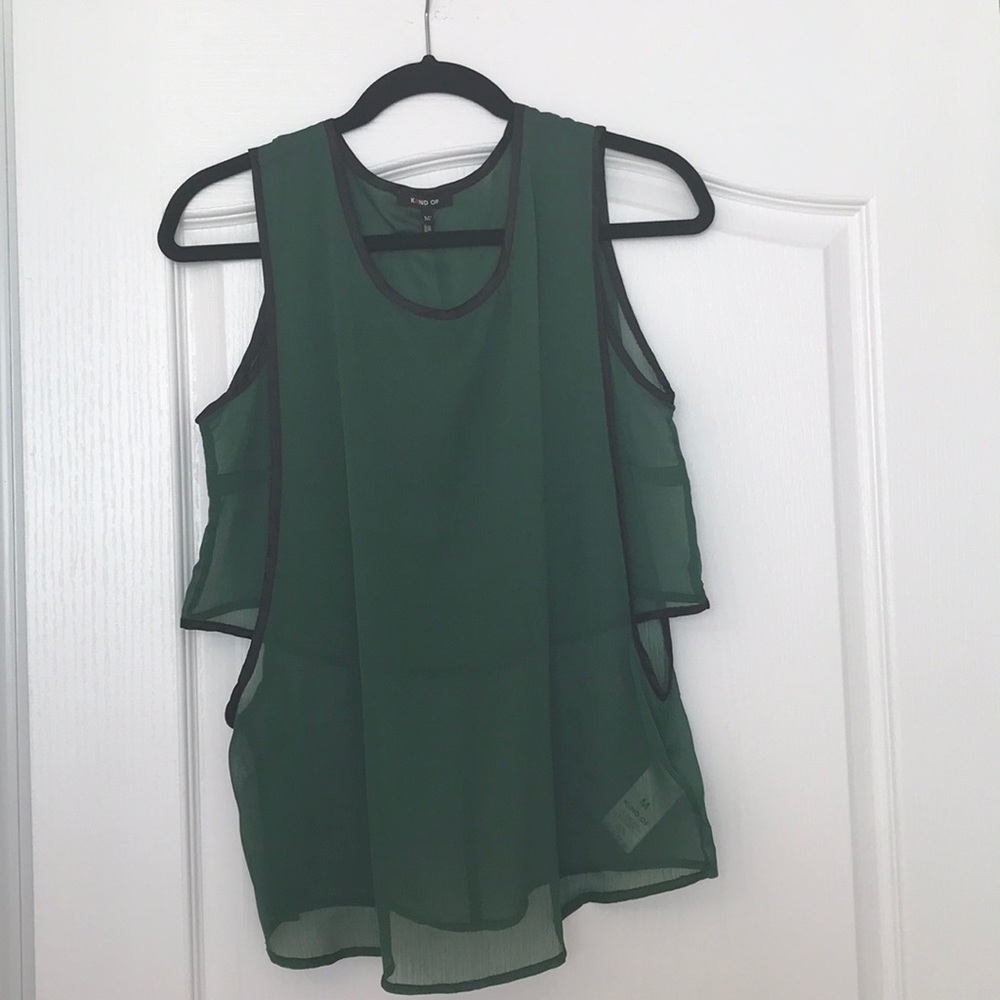 Cute, sheer double layer top